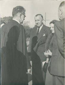 Photograph, Rev. Harold Chambers, Sir Dallas and Lady Brooks, C1960
