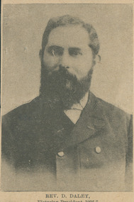 Newspaper cutting, Rev. Daniel Daley, 1896-7