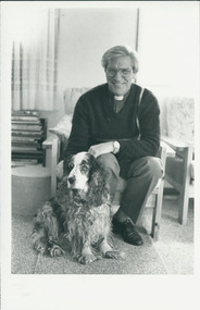 Photograph, Rev. Colin Chapman and Dog, 1986