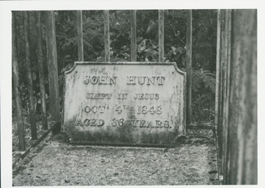 Photograph, Grave of John Hunt, Missionary to Fiji, 1985