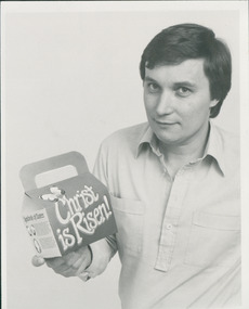Photograph, Curt Bjerking & Easter Eggs, 12/1986
