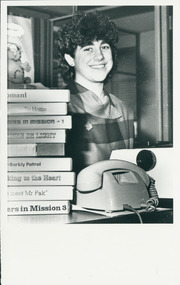 Photograph, Sara Heilbronn - Ecumenical Mission librarian, 1986