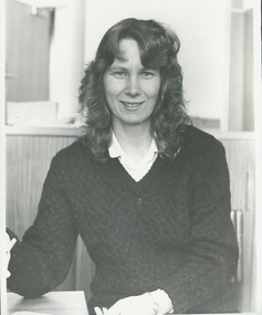 Photograph, Elsa Ovenden - UCAF worker in the Synod office, Mid-1980s