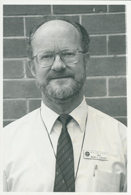 Photograph, Rev. Brian Giddings, Moderator-elect, Tasmania, 10/1986