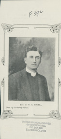 Printed image, Rev. Oswald W S McCall