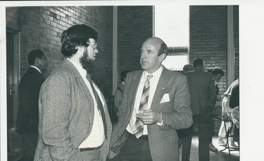 Photograph, John Maynard and Bob Hazeldine, Undated c.1985
