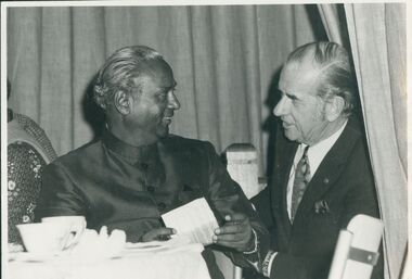 Photograph, Reverend Arthur Preston and Devanasen Chandon, undated