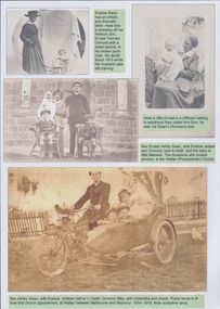 Copy of a photograph album page, Photographs of the era 1900 - 1920