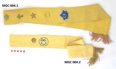 Uniform - Methodist Girls' Comradeship Rays Section, Chief Ray Sash