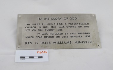 Plaque - Wall plaque