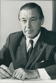 BW glossy photo, August 1972-March 1981 (term of office as Premier of Victoria)