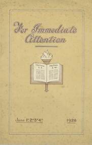 Program, 12th Holiness Convention, 1928