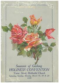 Program, Souvenir of the Holiness Convention, 1939