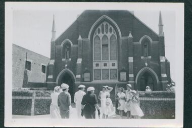 Photograph - B&W Photograph, Sale Methodist Church, 1956