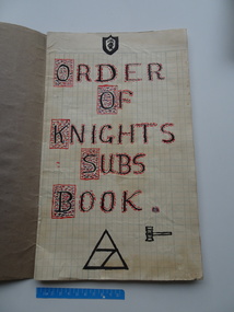 Document - Book, Order of Knights Subs Book