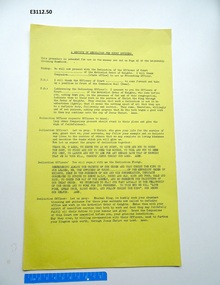 Document - Methodist Order of Knights, A Service of Dedication for Court Officers