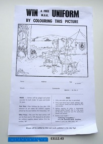 Document - Methodist Order of Knights, Win a free MOK uniform by colouring this picture