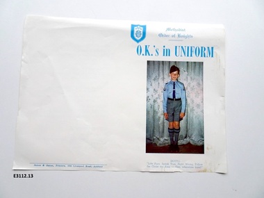 Pamphlet - Uniform pamphlet, Methodist Order of Knights O.K.'s in Uniform