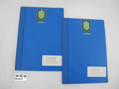 Book - Methodist Order of Knights, Marbig, Notebook