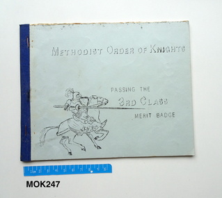 Book - Handbook, Court Loyal Crusader, Methodist Order of Knights passing the 3rd Class merit badge