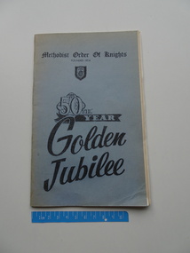 Booklet, Methodist Order of Knights 50th year golden jubliee