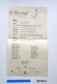 Document, St Margaret's M.Y.F. 1962