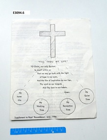 Pamphlet - Supplement to Rays' Roundabout July 1966, Fill Thou My Life