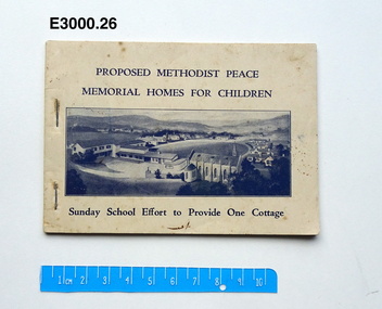 Booklet, Proposed Methodist Peace Memorial Homes for Children