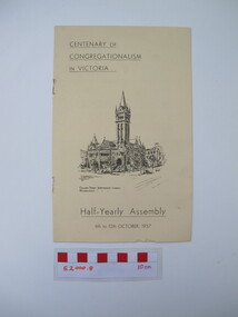 Programme - Congregational Union of Victoria (Incorporated), Half-Yearly Assembly, 1957