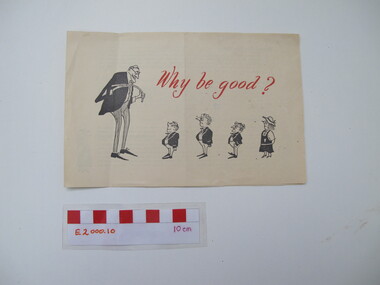 Pamphlet - Congregational Union, Victoria, Why be good?