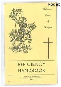 Booklet - Methodist Order of Knights, Efficiency Handbook, 1967