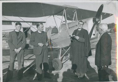 Photograph, Dedication of the Methodist Inland Mission Tiger Moth 1949, 1940