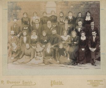Photograph, R. Dermer Smith, California Gully, Eaglehawk Methodist Church. Sunday School Teachers and Officers c1900, c1900