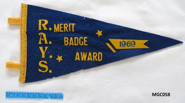 Flag - Methdodist Girls' Comardeship Rays Section, Pennant