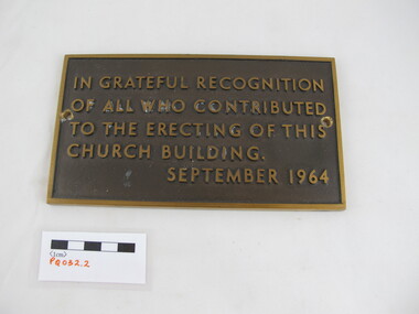 Plaque, 1964