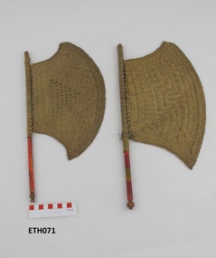 Accessory - Woven fan, c1850s