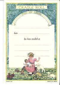 Certificate - Cradle roll, Carwal Ltd