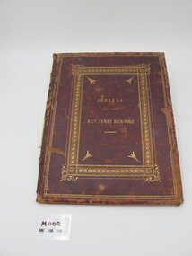 Illuminated Testimonial, Rev James Bickford, 1869