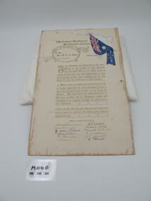Illuminated Testimonial, Rev W. C. T. Peart