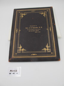 Illuminated Testimonial, Rev J R Harcourt