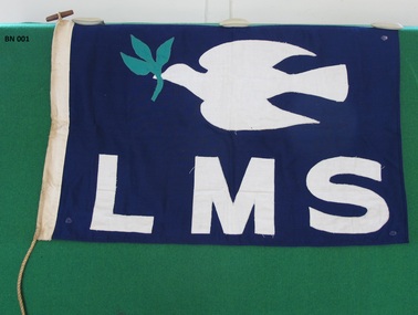 Flag - London Missionary Society, Harry West Pty Ltd for sails, flags & canvas goods