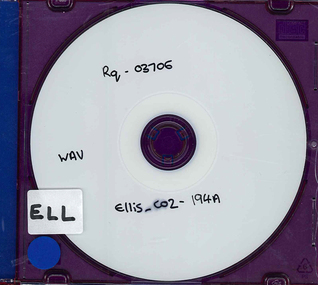 Audio CD, Wemba Wemba and Wergaia language elicitation, 1962