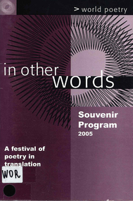 Book, In other words : souvenir program 2005, 2005