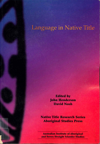Book, John Henderson, Language in native title, 2002