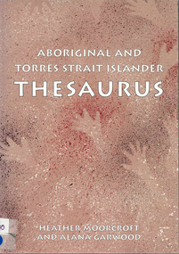 Book, Aboriginal and Torres Strait Islander Thesaurus, 1997