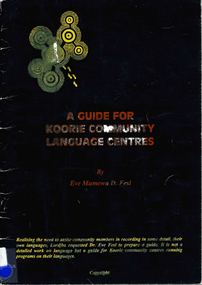 Book, Eve Mumewa D Fesl, A guide for Koorie community Language centres