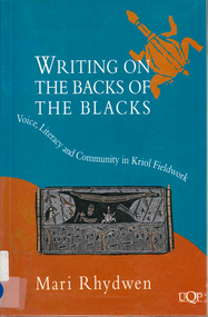 Book, Mari Rhydwen, Writing on the backs of the blacks, 1996