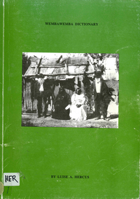 Book, Luise Hercus, Wembawemba dictionary, 1992