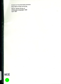 Book, Eliza Hill, Needs Survey of Community Languages 1996, 1997
