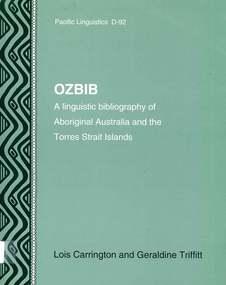 Book, OZBIB : a linguistic bibliography of Aboriginal Australia and the Torres Strait Islands, 1999